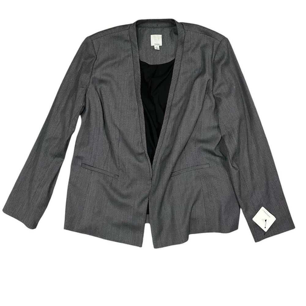 Halogen Blazer Women's 16W Black White Trace Weave Clasp New with Tags Plus Size